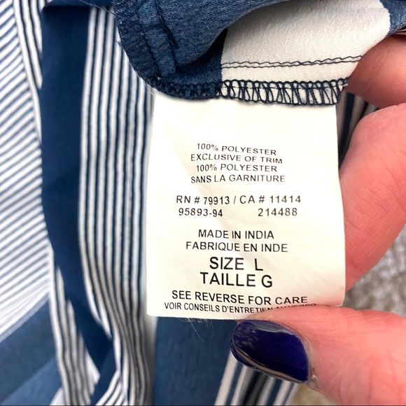 Motherhood Maternity Stripped Blouse - Picture 8 of 8